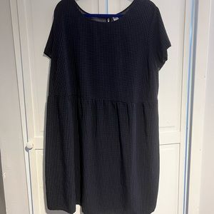 Old Navy Black and Blue Checkered Baby Doll Dress